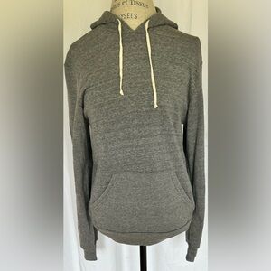 Alternative Womens Classic Pull Over Hoodie in Marbled Grey Sz S